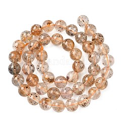 Нити натуральных алмазных бусин херкимер&nbsp;G-Z115-C03-8mm