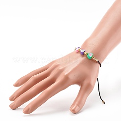 Bracelets réglables en fil de nylon&nbsp;BJEW-JB06349-01