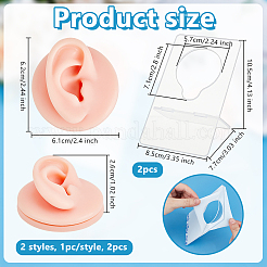 Molde para exhibición de oreja de silicona suave izquierda y derecha&nbsp;ODIS-OC0001-83A