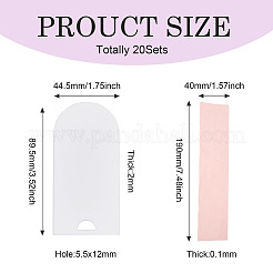 20 комплект пустых акриловых знаков&nbsp;AJEW-TA0001-63B
