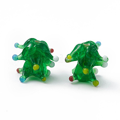Handgefertigte Bunte Malerei-Perlen zum Thema Weihnachten&nbsp;LAMP-I026-01