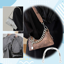 Алюминиевые и железные кубинские цепи с звеньями для сумок-удлинителей&nbsp;HJEW-PH02129-01