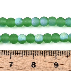 Fili di perline di vetro trasparente smerigliato&nbsp;GLAA-T032-T4mm-MBB07