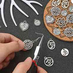 100 pz 10 stili pendenti in lega di stile tibetano&nbsp;TIBEP-CJ0002-33