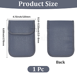 Borse schermanti per la protezione dalle radiazioni dei telefoni cellulari tattici in pelle PU&nbsp;AJEW-GF0013-65A
