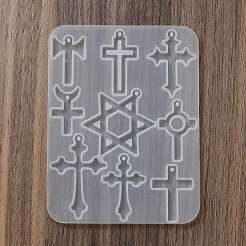 Звезда Давида и крестик кулон своими руками силиконовые Молды&nbsp;X1-SIMO-C012-05