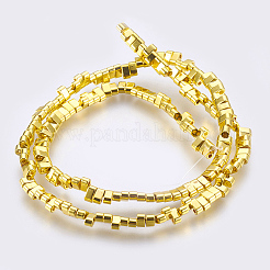 Chapelets de perles en hématite synthétique électrolytique sans magnétiques&nbsp;X-G-E495-11B-02
