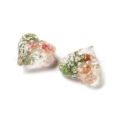 Подвески из прозрачной смолы с сухоцветами&nbsp;LS-RESI-A043-03C