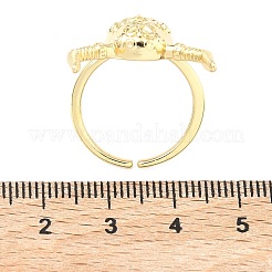 Латунь манжеты кольца&nbsp;RJEW-D341-01G