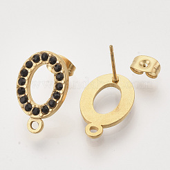 Фурнитура для сережек-гвоздиков из нержавеющей стали 304&nbsp;STAS-T052-03G