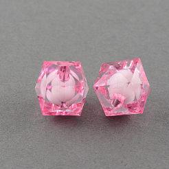 Perles en acrylique transparente&nbsp;TACR-S112-8mm-M
