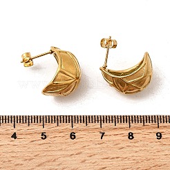 Pendientes de botón de acero inoxidable 304&nbsp;LS-EJEW-F381-01A-G