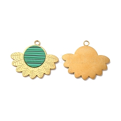 Синтетического малахита подвески&nbsp;STAS-A080-05G