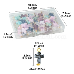 100шт акриловые подвески&nbsp;PALLOY-FS00028