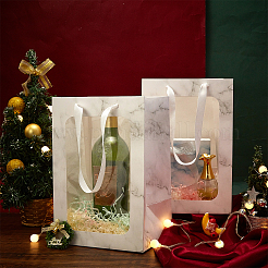 Букет цветов бумажные подарочные пакеты ABAG-WH0005-46C-05