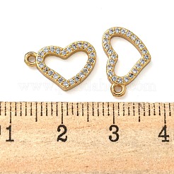 Покрытие стойки латунь микропаве прозрачные кубические циркониевые подвески&nbsp;KK-Z045-14G