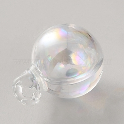 Pendentifs de bouteille en verre à haute teneur en borosilicate&nbsp;LS-GLAA-WH0010-02D