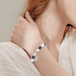 60 pz 2 colori pendenti in lega di stile tibetano&nbsp;FIND-SC0021-83