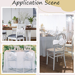 Банты для стульев из полиэстера с цветочным принтом&nbsp;FIND-WH20030-05B