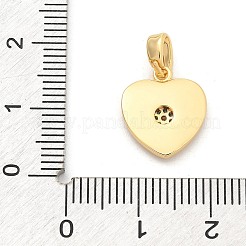 Подвески из латуни с микропаве из циркония&nbsp;KK-M303-01G-05