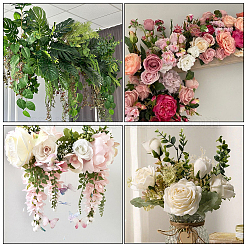 60 Stück künstliches Sonnenblumenblatt aus Kunststoff und Seidenstoff&nbsp;AJEW-SP0003-99
