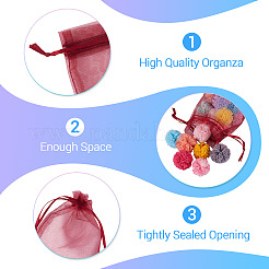 50 шт. мешочки из органзы для хранения ювелирных изделий&nbsp;OP-TA0001-16D