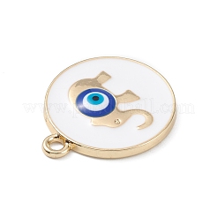 Emaille-Anhänger aus Legierung im Evil-Eye-Stil&nbsp;ENAM-K068-01G-03