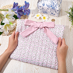 Packbeutel aus Stoff mit Blumenmuster und Tragegurten&nbsp;ABAG-WH20010-40B