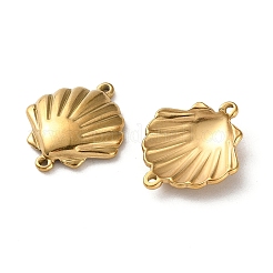 Подвески-шармы из нержавеющей стали 304 в форме ракушки&nbsp;STAS-A124-15G