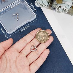 1 пара серег-колец из стерлингового серебра EJEW-BBC0001-38P