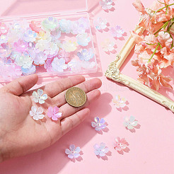 100шт 9 цвета непрозрачных акриловых колпачков для бусин&nbsp;MACR-CJ0001-77