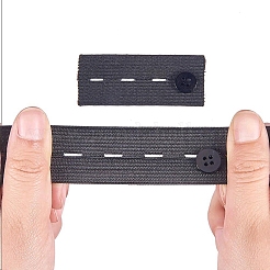 Bande de caoutchouc élastique plate&nbsp;EC-WH0002-25mm-01B