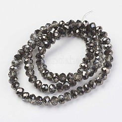 Placcare trasparente perle di vetro fili&nbsp;EGLA-A034-T3mm-P18