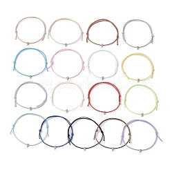 17 pulsera de cordón de poliéster encerado para hombres y mujeres.&nbsp;BJEW-JB11787
