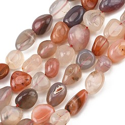 Filo di perline di agata naturale&nbsp;G-P623-A02-02