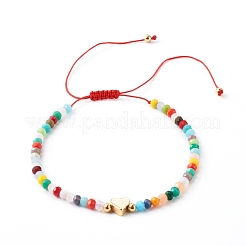 Nylonfaden geflochtene Perlenarmbänder Sets&nbsp;BJEW-JB06448