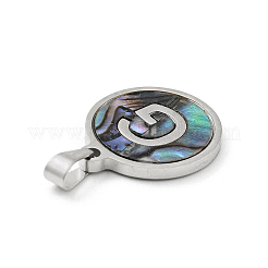 Acciaio inossidabile 304 con pendenti in conchiglia di paua&nbsp;STAS-G268-02G-P