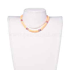 Колье-чокер из полимерной глины ручной работы NJEW-JN02446