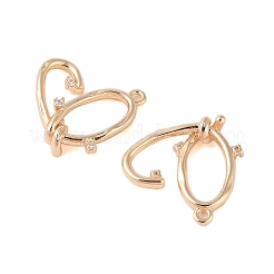 Подвески из латуни с прозрачным стеклом&nbsp;KK-N254-53G