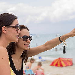 2шт 2-х цветный акрил с украшениями из сплава&nbsp;DIY-GO0002-09