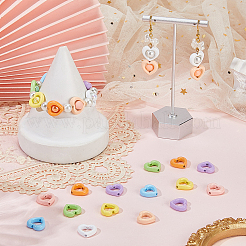 32шт. 8-цветная рамка из сплава для бусин с покрытием из запекаемой краски&nbsp;FIND-SP0004-50A