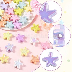 40шт УФ-покрытие непрозрачные акриловые бусины&nbsp;OACR-FS0002-26