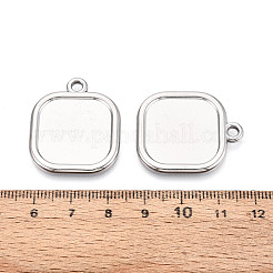 Оправы для подвесок из нержавеющей стали 304 в виде кабошонов&nbsp;STAS-N108-73P
