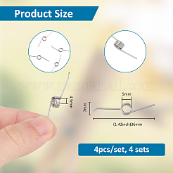 Ressort de torsion en acier&nbsp;FIND-FH0010-28
