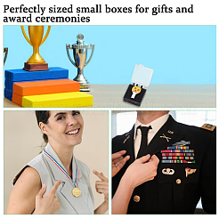 24шт 3 вида пластиковых упаковочных коробок с губкой внутри для брошей&nbsp;CON-HY0001-07