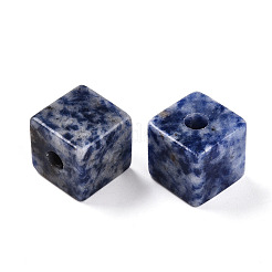 Natürlicher blauer Fleck Jaspis europäische Perlen&nbsp;G-N345-07A-05