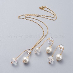 Pendentifs colliers et boucles d'oreilles ensembles de bijoux&nbsp;SJEW-JS01064