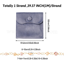Цепочки из бисера из культивированного пресноводного жемчуга ручной работы&nbsp;AJEW-TA0001-94