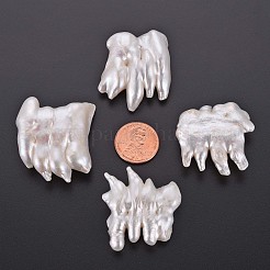 Perles de perles keshi naturelles&nbsp;PEAR-N020-E01