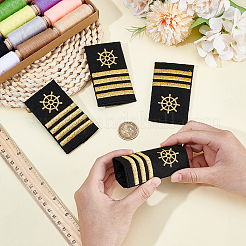 2 пара 2-х стилевых полиэстеровых погон штурмана&nbsp;DIY-BC0015-71C